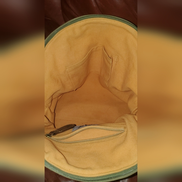 Fredd + Basha Purse/bag Canvas Leather Large Roomy 17X14.5 in - Picture 9 of 12